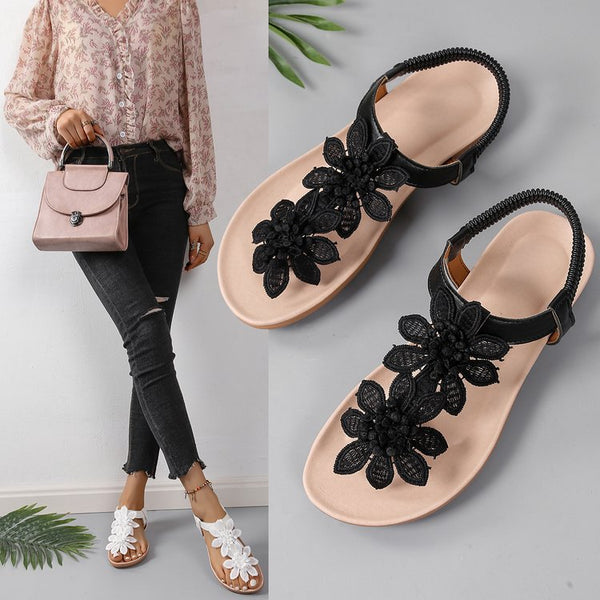 🔥Last Day 60% OFF - Bohemian floral flat sandals