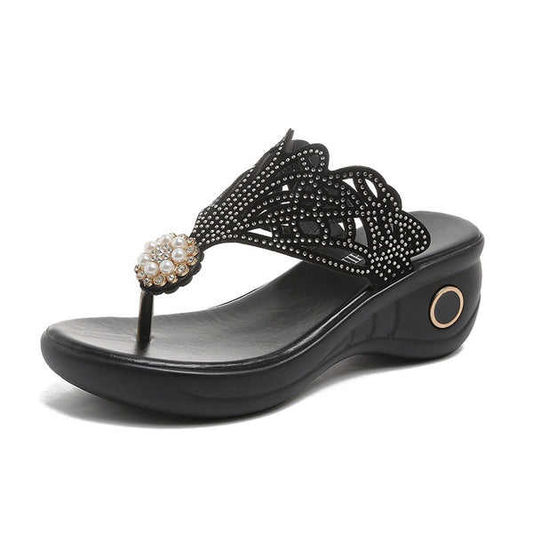 Women's Rhinestone Bohemian Slippers